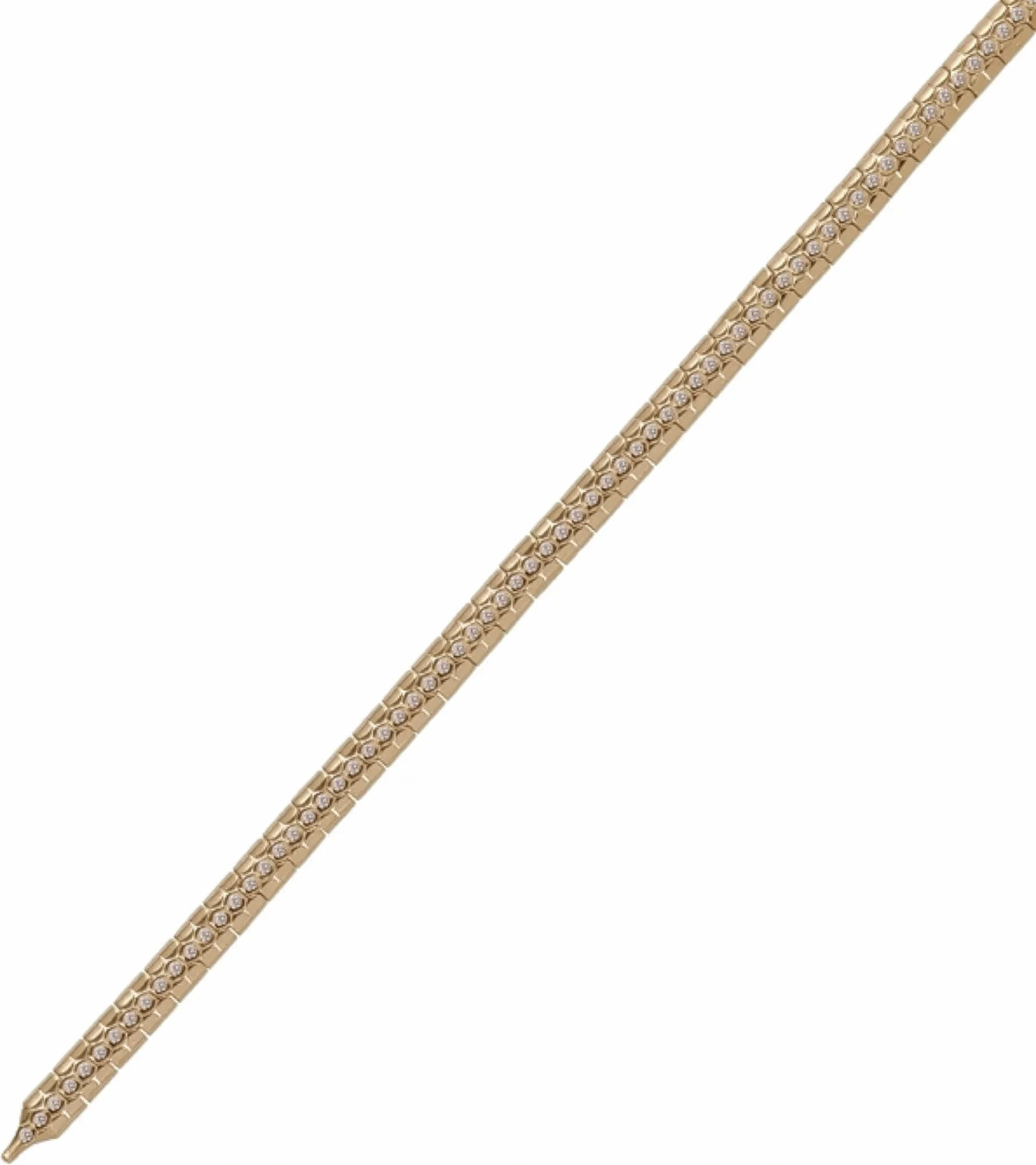 Taş Şeritli Snake Bileklik