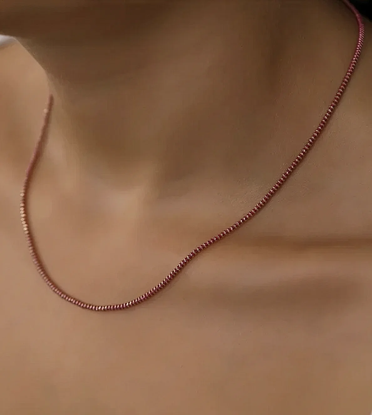 Renkli İtalyan Kolye Pembe