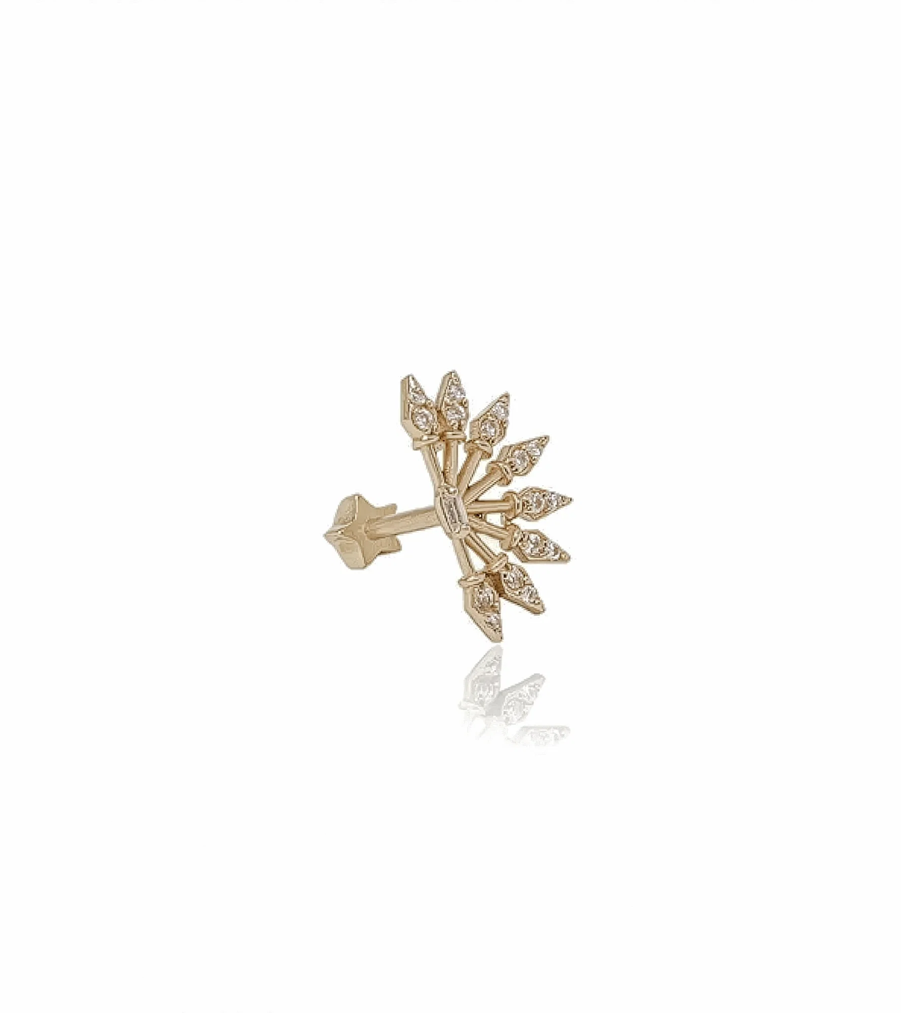 Taşlı Yelpaze Piercing (Tragus)